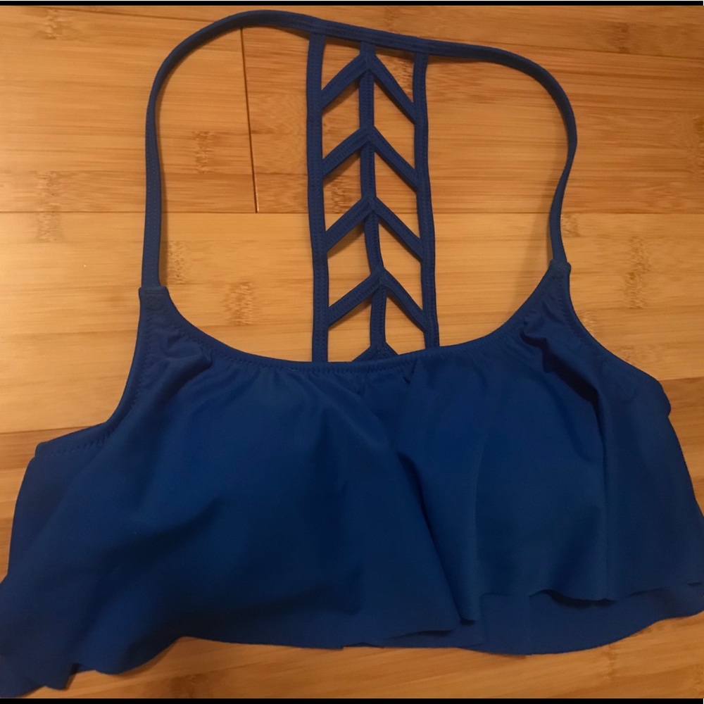 PINK Victoria’s Secret ruffle swim suit top